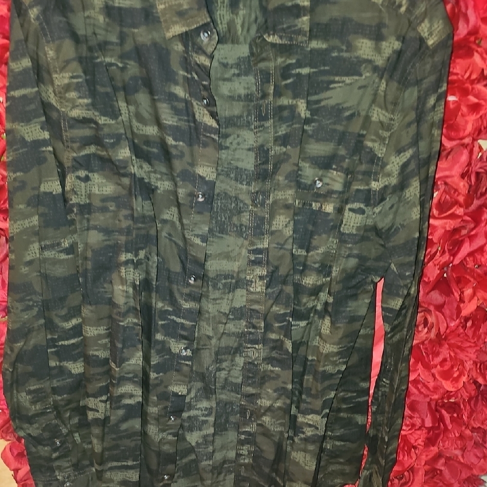 INC International Concepts Men's Camouflage Dress Shirt Size Medium
